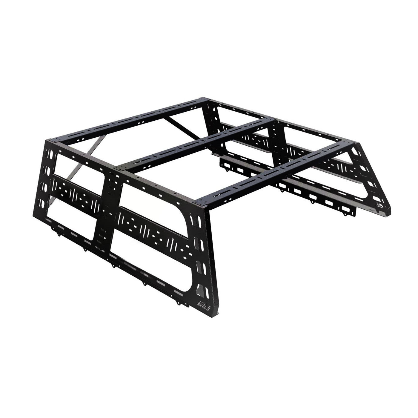 Chevy Colorado Sheet Metal Style Bed Rack | Short Bed Cab Height Front View