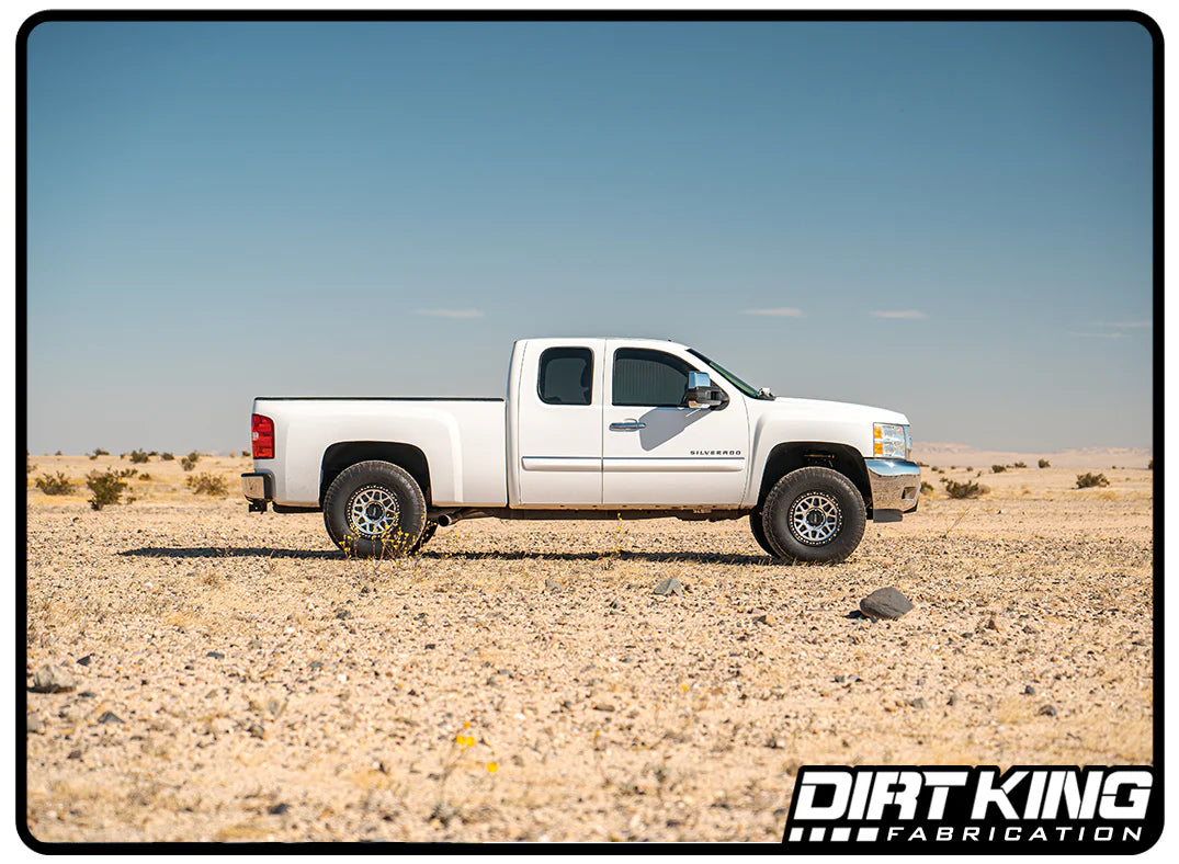 2007-2018 GM 1500 2.5 Smooth Body Shocks | DCA Piggyback Reservoir Front View