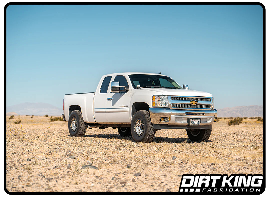 2007-2018 GM 1500 2.5 Smooth Body Shocks | DCA Piggyback Reservoir Front View