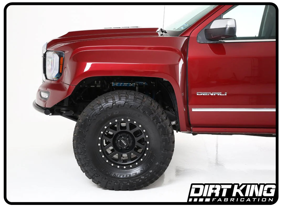 14-18 GM 1500 Over-sized Front Wheel Wells Front View