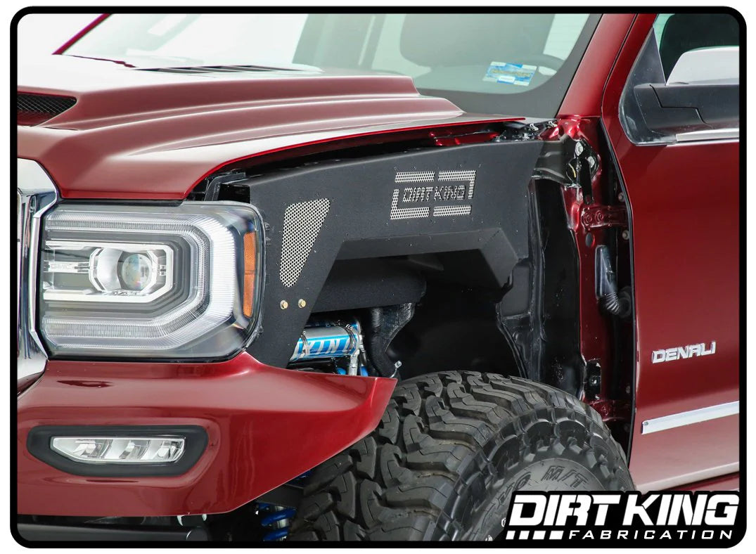 14-18 GM 1500 Over-sized Front Wheel Wells Front View