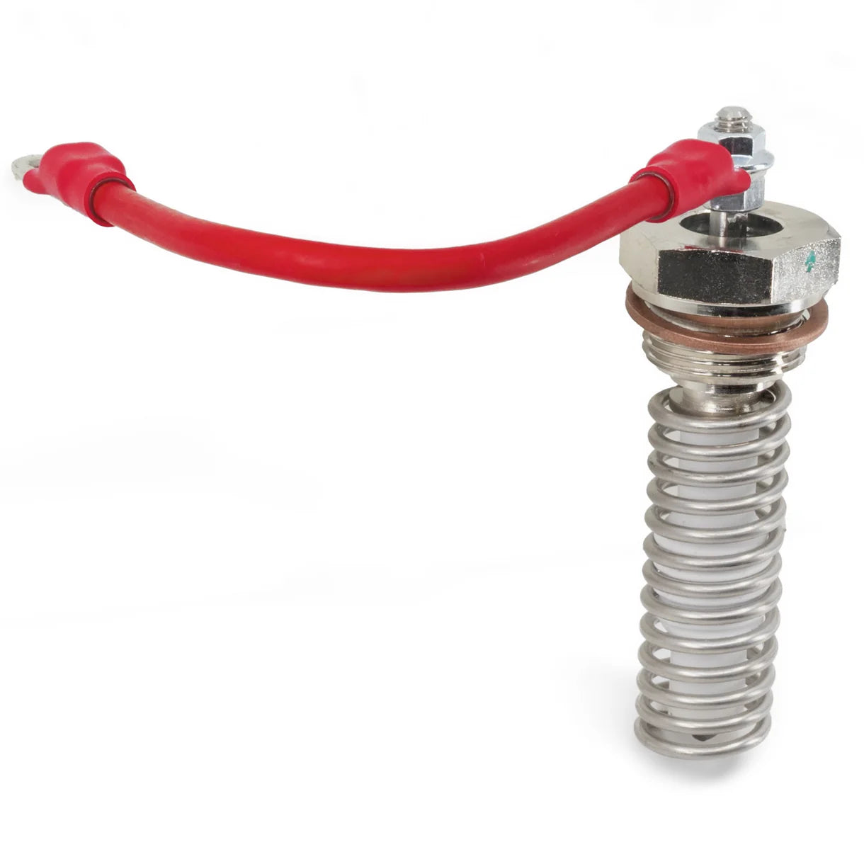 Banks Dual Heater Upgrade Kit Includes 750-watt high-performance coil heater, copper washer, and cable. Front View