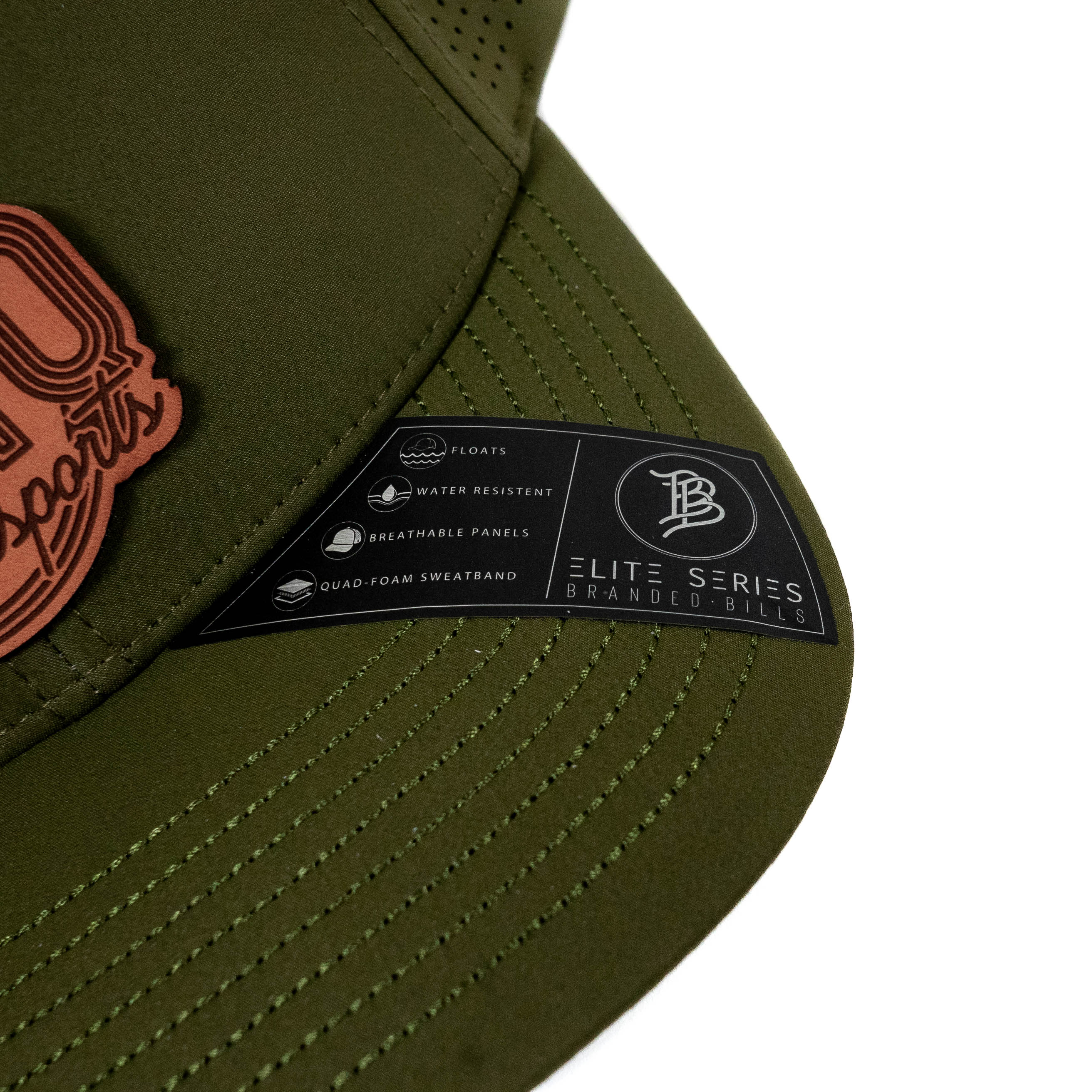 The Elite Hat w/ Leather SDHQ Motorsports Logo