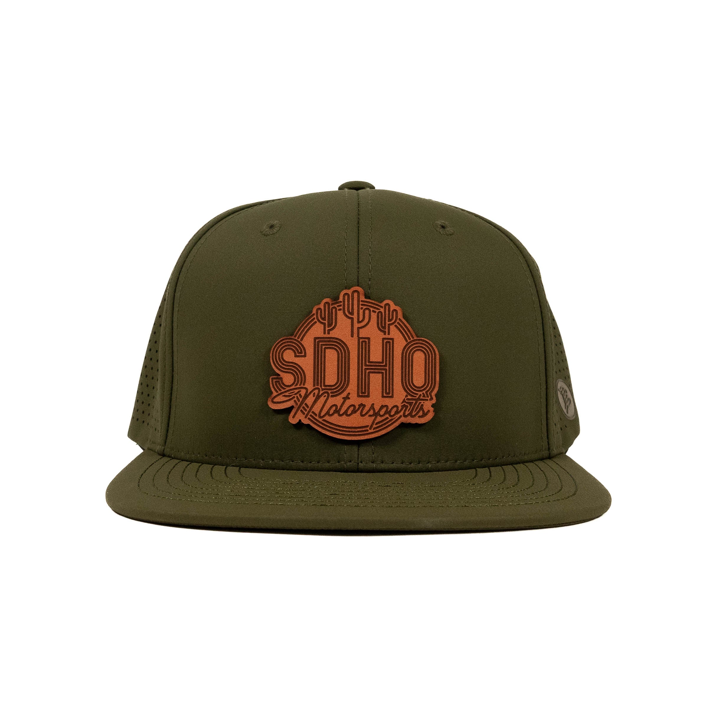 The Elite Hat w/ Leather SDHQ Motorsports Logo