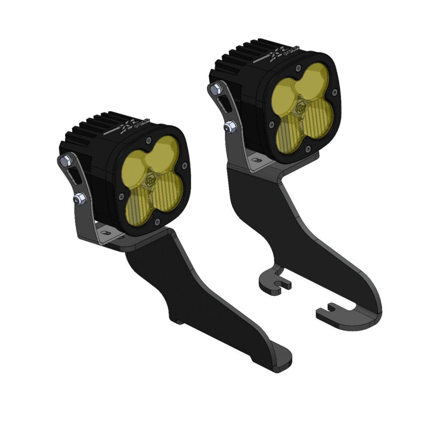 '00-05 Ford Excursion SDHQ Built A-Pillar Light Mounts design with lights 