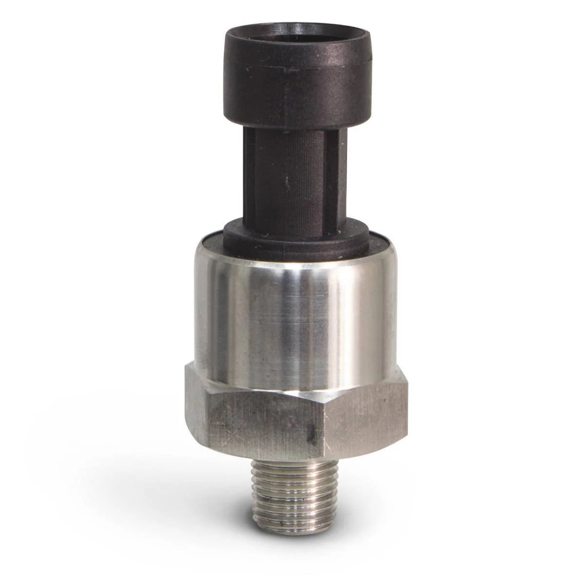 PSIG Pressure Sensors 0-15 PSIG to 0-150 PSIG Sensors, 1/8 NPT, Stainless Steel, 3 PIN Front View
