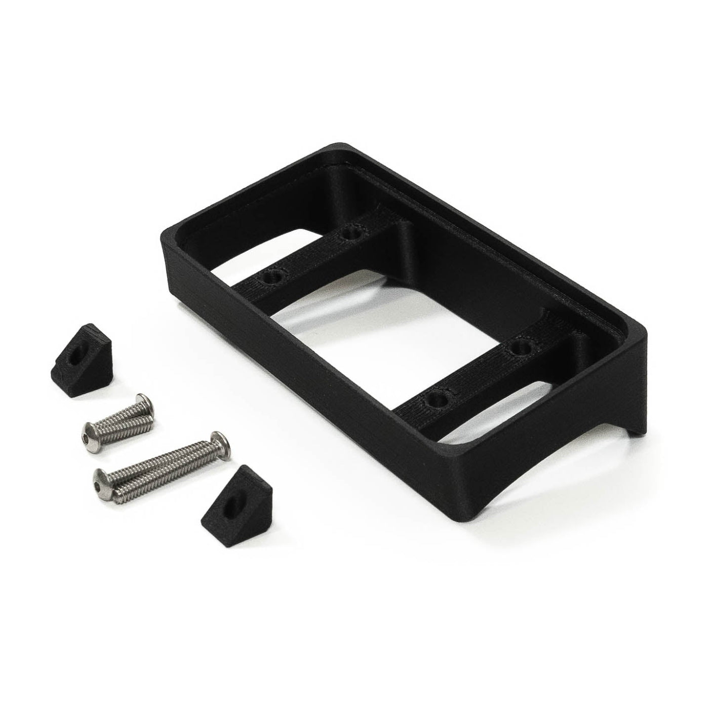 '21-24 Ford F-150 SDHQ Built Switch-Pros SP-9100 Flow Through Center Console Keypad Mount Right Hand Side display of included parts and hardware 