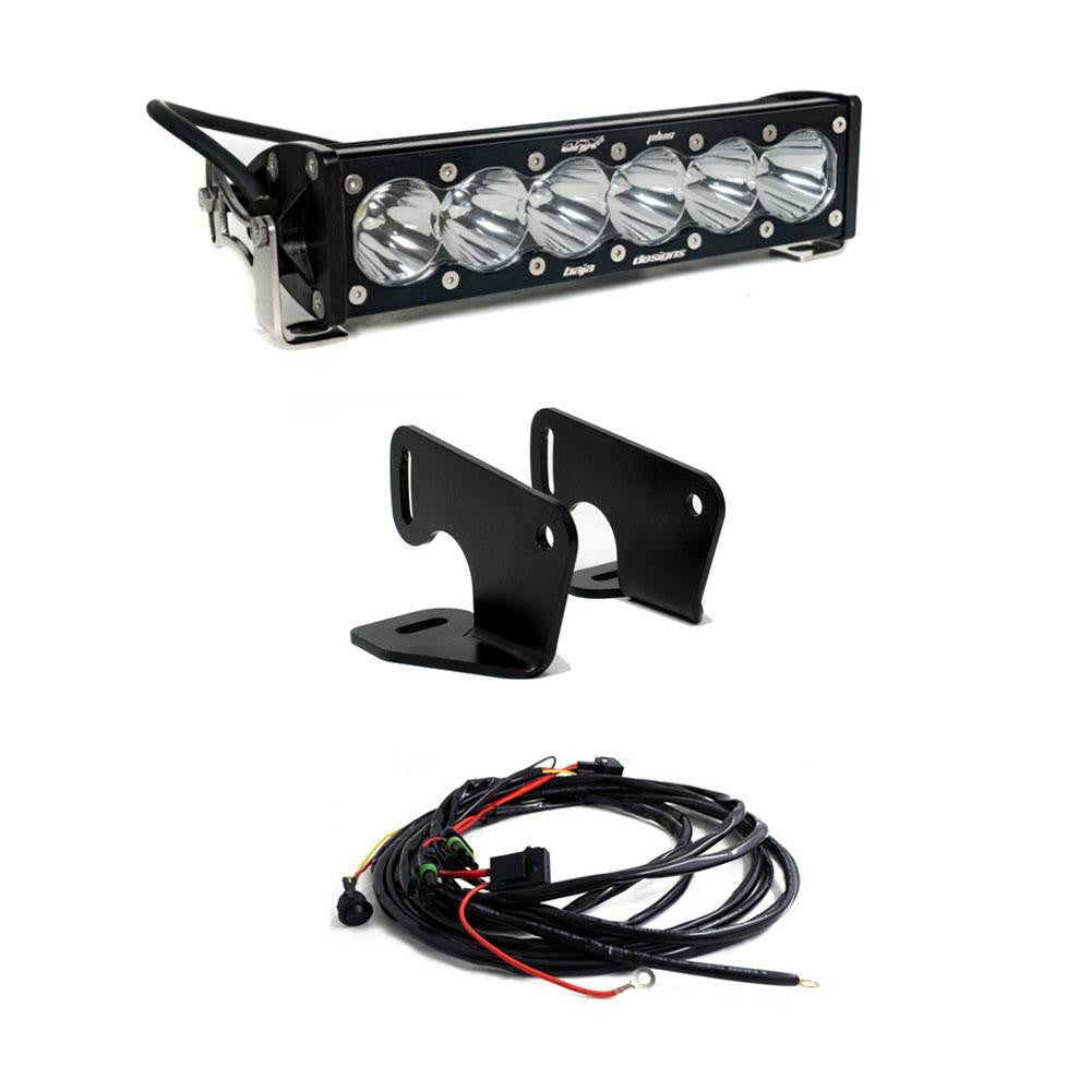 Polaris OnX6+ 10 Inch Hood Mount Light Bar Kit - Polaris 2020-25 RZR Pro XP; 2022-2024 RZR Turbo R