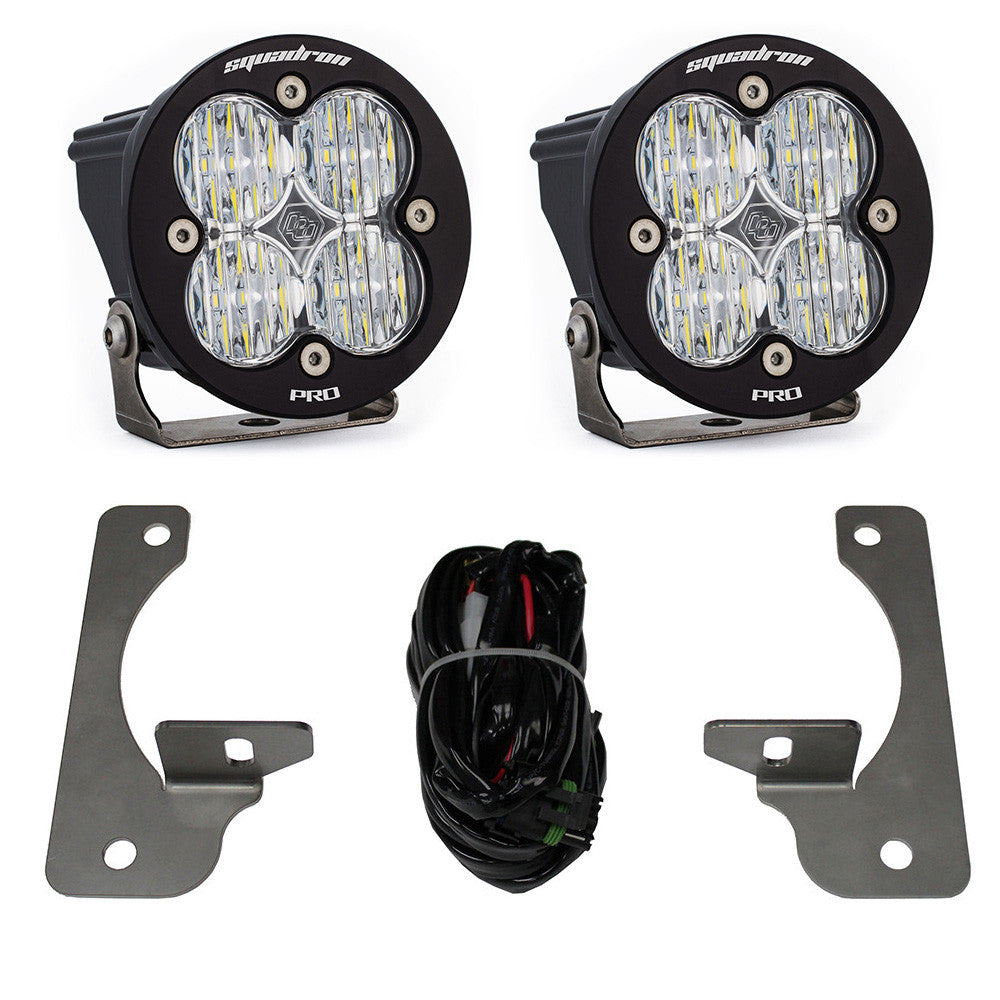 Jeep JK Squadron-R Pro Fog Pocket Light Kit - Jeep 2007-09 Wrangler JK; NOTE: w/ Premium OE Bumper