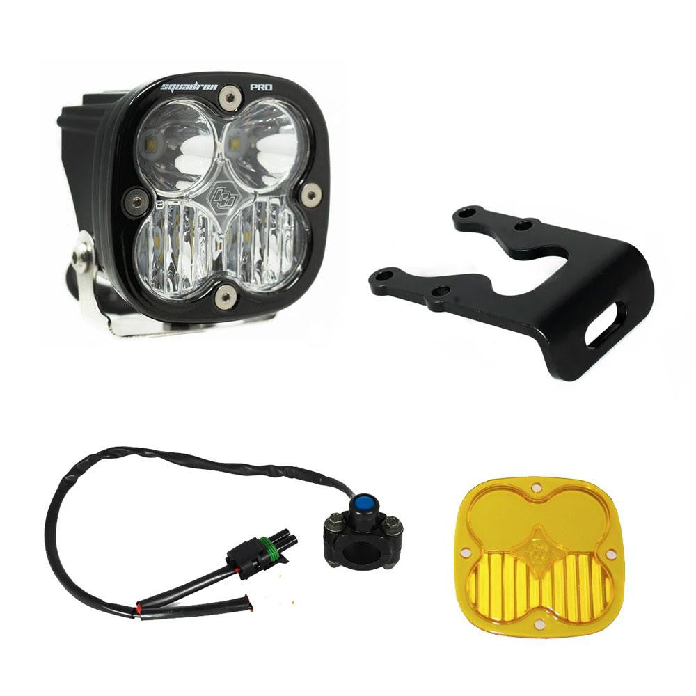 Squadron Pro Headlight Kit - Sur-Ron/Talaria Display of Included parts 