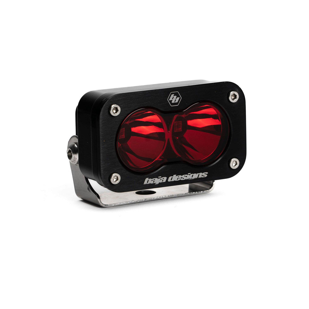 S2 Red LED Auxiliary Light Pod – Universal Front View Red
