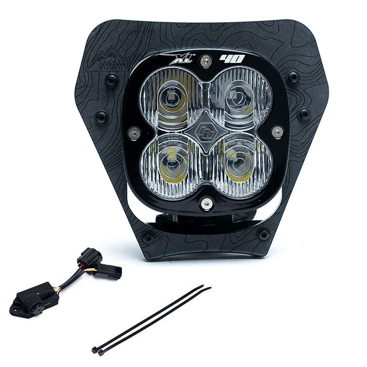 XL40 (D/C) LED Headlight Kit w/ Dimmer - KTM 150-300 XC-W; 350-500 XW-F; 450 XCF-W ('24-25)
