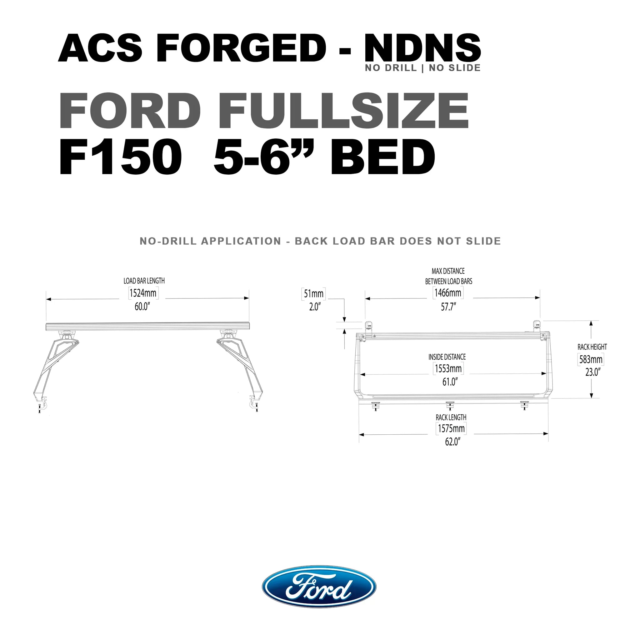 Active Cargo System - FORGED NO DRILL - Ford