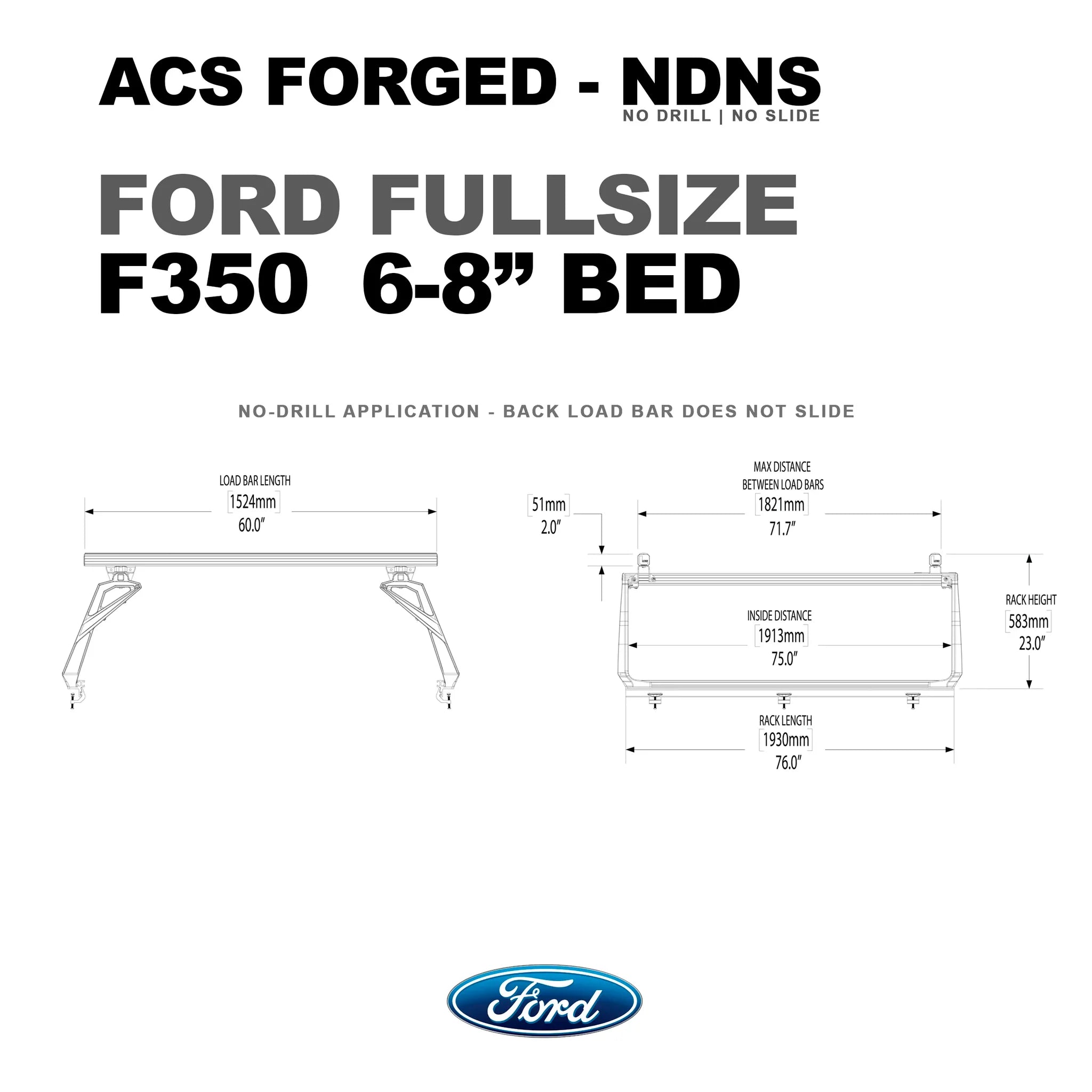 Active Cargo System - FORGED NO DRILL - Ford