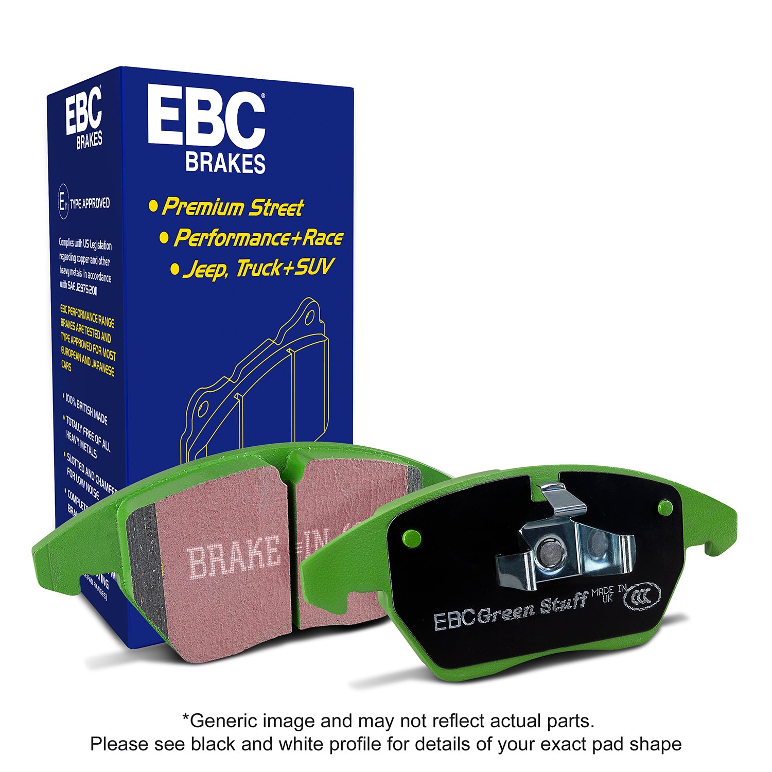 '07-21 Toyota Tundra | 2008-2022 Sequoia EBC 6000 Greenstuff-Front Brakepads