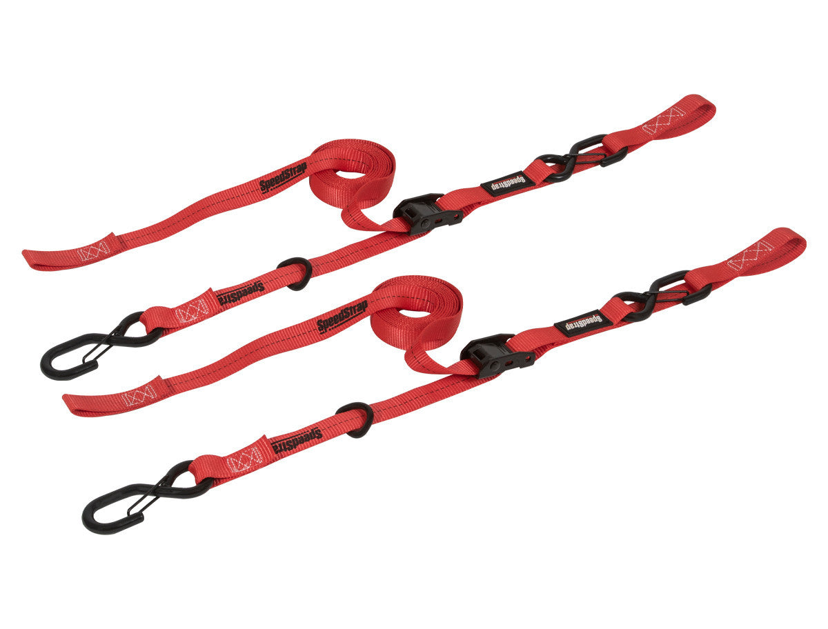Cam-Lock 1 in. x 10 ft. Tie Down w/ Snap 'S' Hooks and Soft Tie