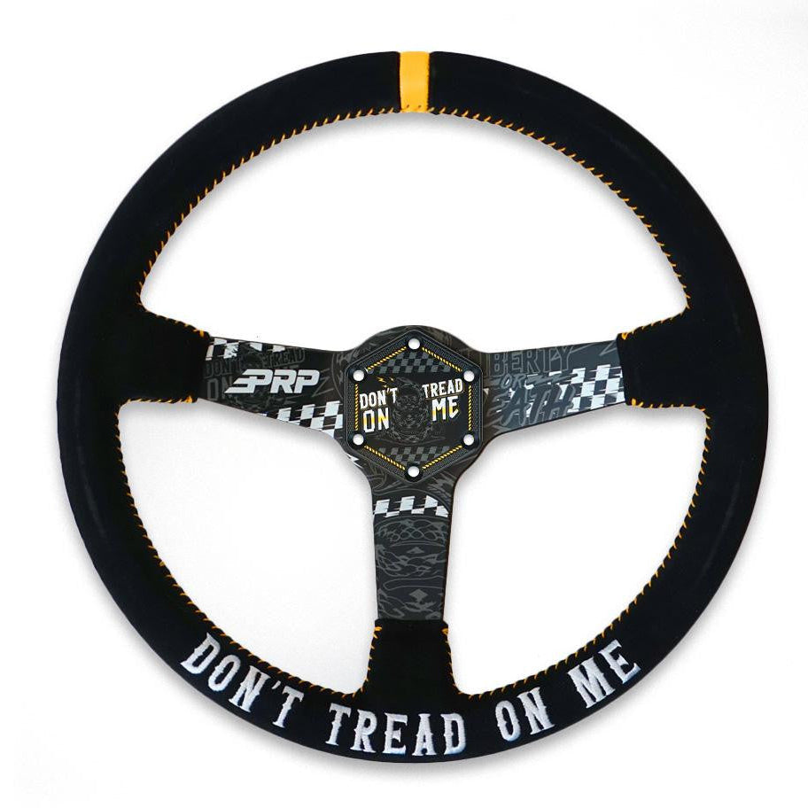 PRP Steering Wheel Center Cap (Don’t Tread on Me) Front View