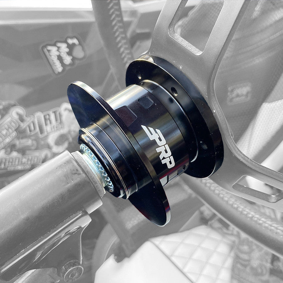 PRP Quick Release Steering Wheel Hub for Polaris RZR, Can-Am Maverick X3, Arctic Cat Wildcat Front View