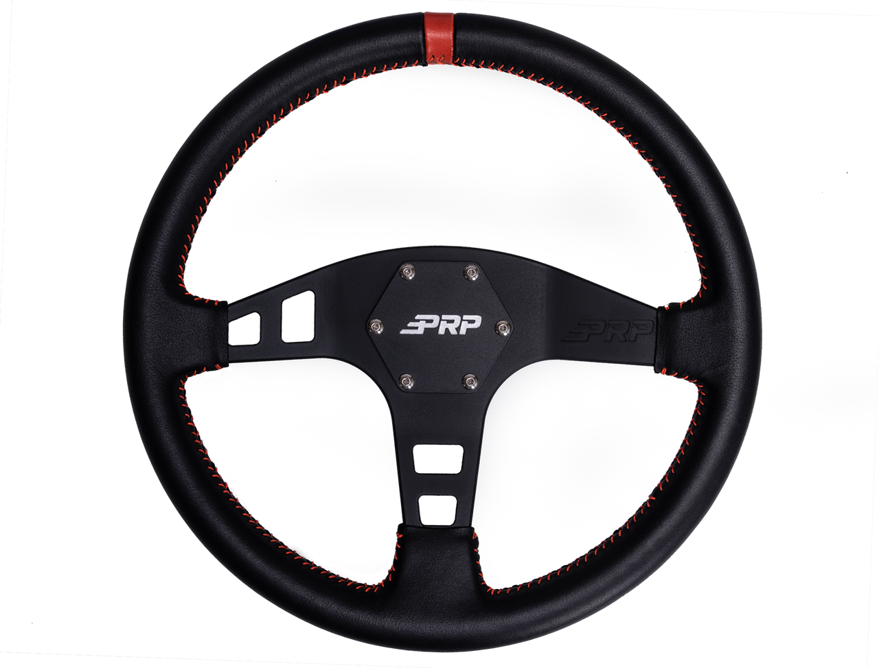 PRP Flat Leather Steering Wheel