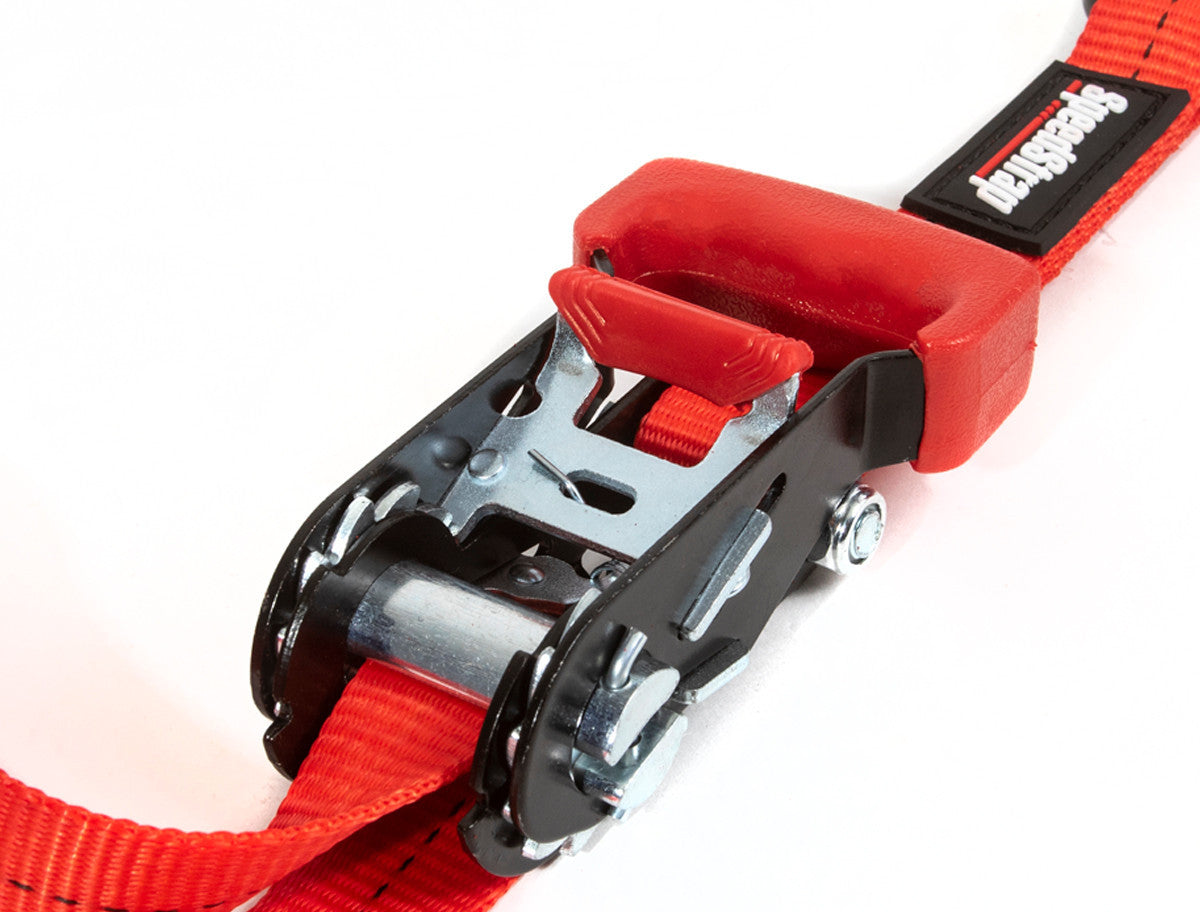 Ratchet 1 in. x 15 ft. Tie Down w/ Snap 'S' Hooks and Soft Tie