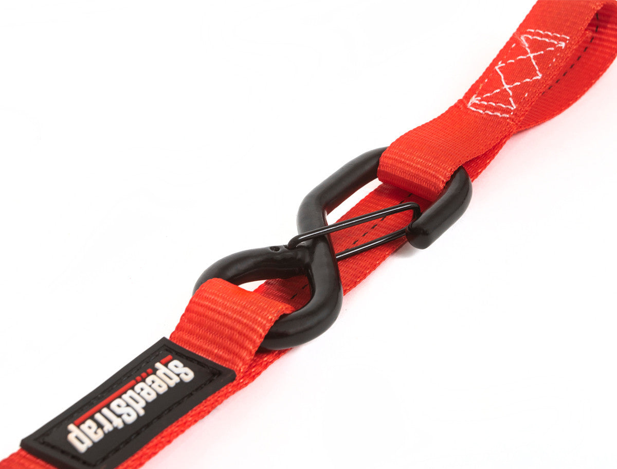 Ratchet 1 in. x 15 ft. Tie Down w/ Snap 'S' Hooks and Soft Tie