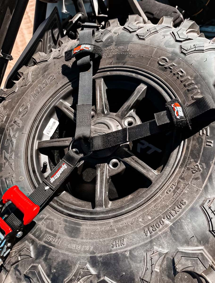 Spare Tire 3-Point 1.5 in. Tie Down w/ Swivel Hooks