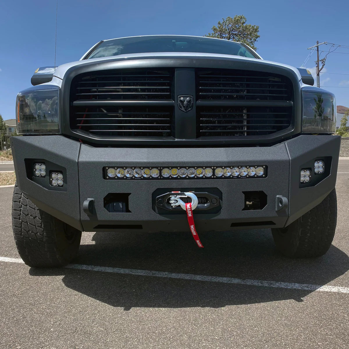 2006-2009 RAM 2500/3500 ATTITUDE SERIES FRONT WINCH BUMPER Front View