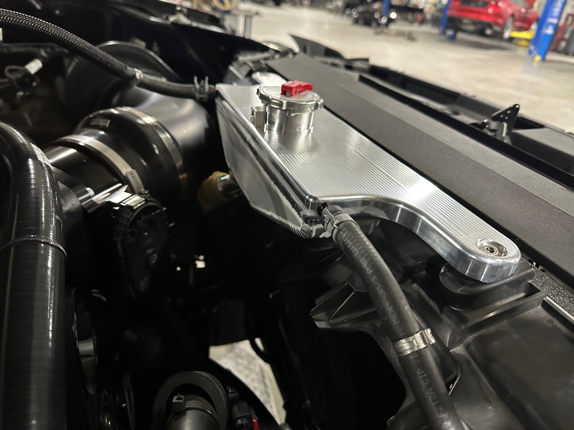 SPE Motorsport F150 Billet Degas Tank Front View