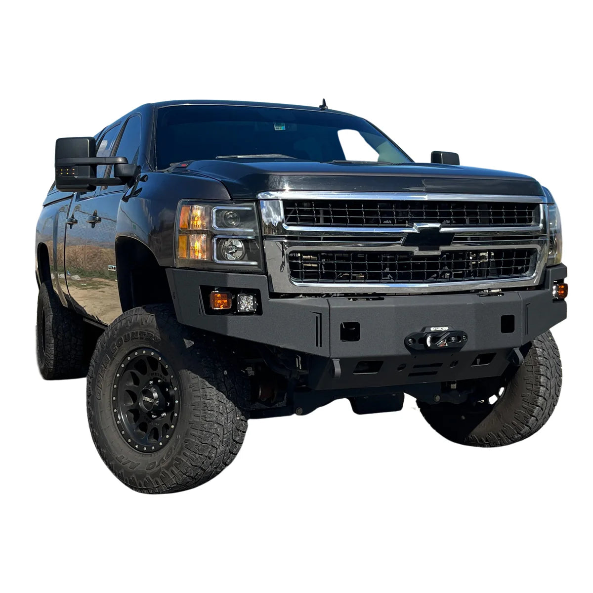 2011-2014 CHEVY SILVERADO 2500/3500 OCTANE WINCH BUMPER Front View