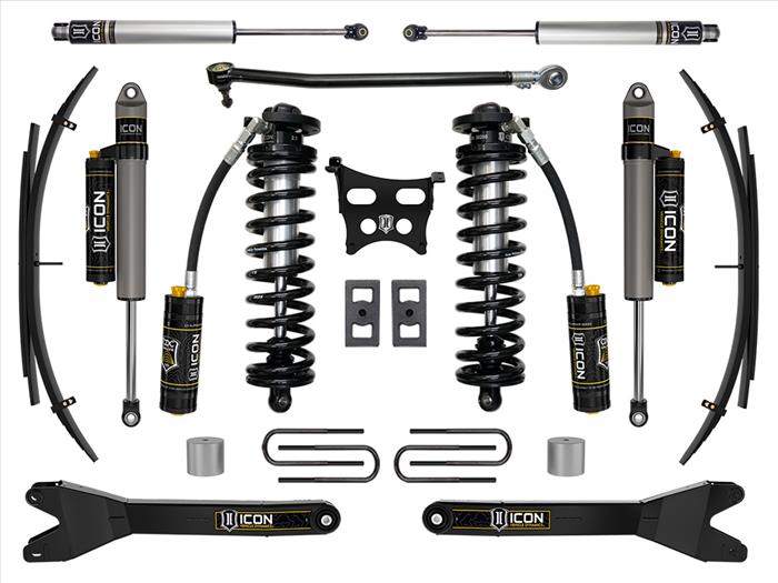 ICON 2023-2025 Ford F-250/F-350 Super Duty 4WD, 2.5-3" Lift, Stage 4 Coilover Conversion System with Radius Arms and Expansion Packs