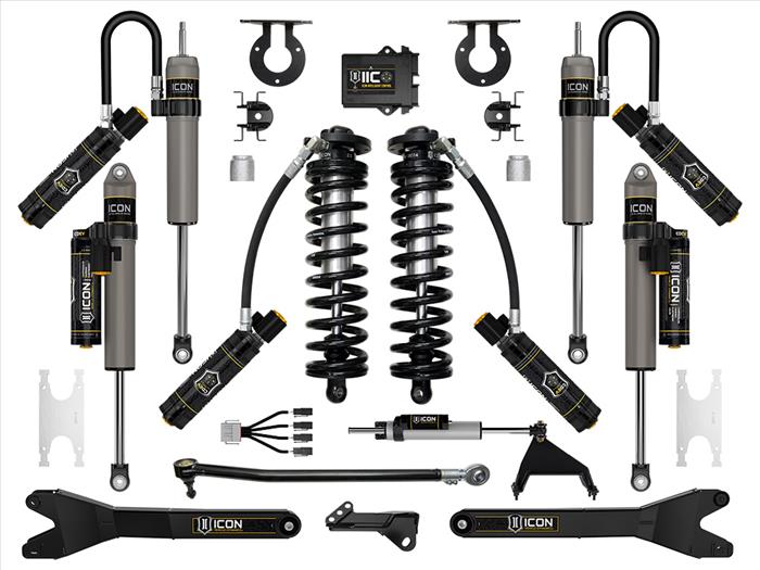 ICON 2023-2025 Ford F-250/F-350 Super Duty 4WD, 2.5-3" Lift, Stage 7 Coilover Conversion System with Radius Arms