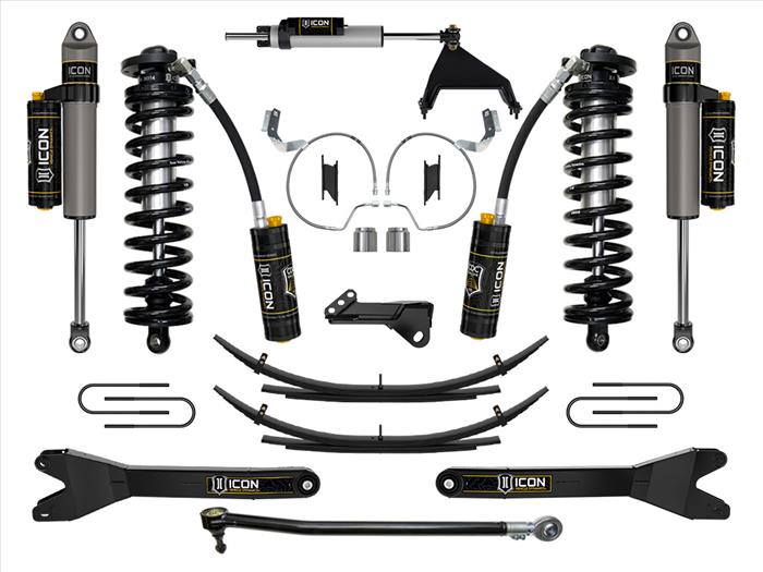 ICON 2023-2025 Ford F-250/F-350 Super Duty 4WD, 4-5.5" Lift, Stage 5 Coilover Conversion System w/ Radius Arms & Expansion Packs