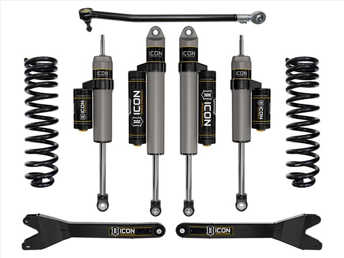 ICON 2023-2025 Ford F-250/F-350 Super Duty 4WD, Diesel, 2.5" Lift, Stage 3 Suspension System w/ Radius Arms