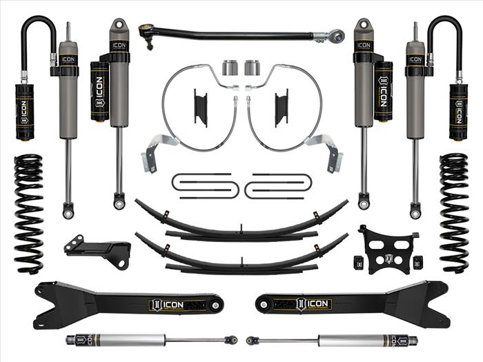 ICON 2023-2025 Ford F-250/F-350 Super Duty 4WD, Gas, 4.5" Lift, Stage 4 Suspension System w/ Radius Arms & Expansion Packs