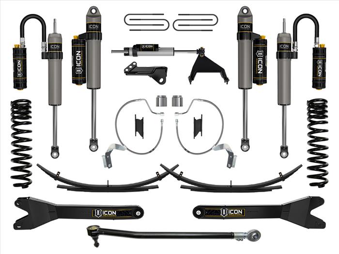ICON 2023-2025 Ford F-250/F-350 Super Duty 4WD, Gas, 4.5" Lift, Stage 5 Suspension System w/ Radius Arms & Expansion Packs