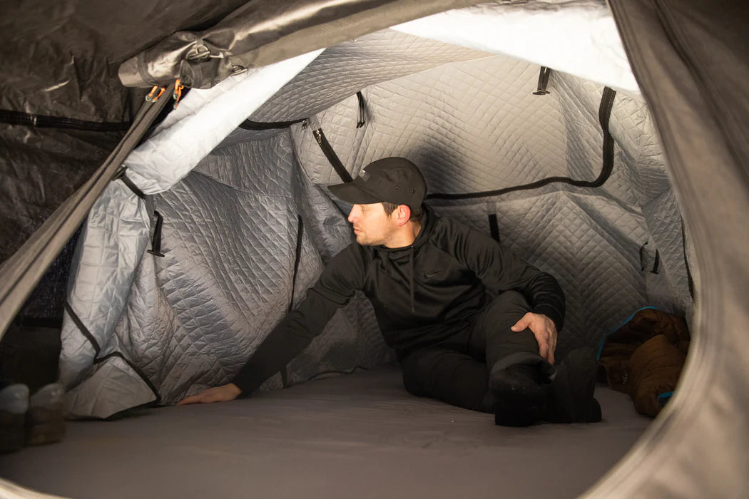 Vagabond Tent Insulation Front View Grey