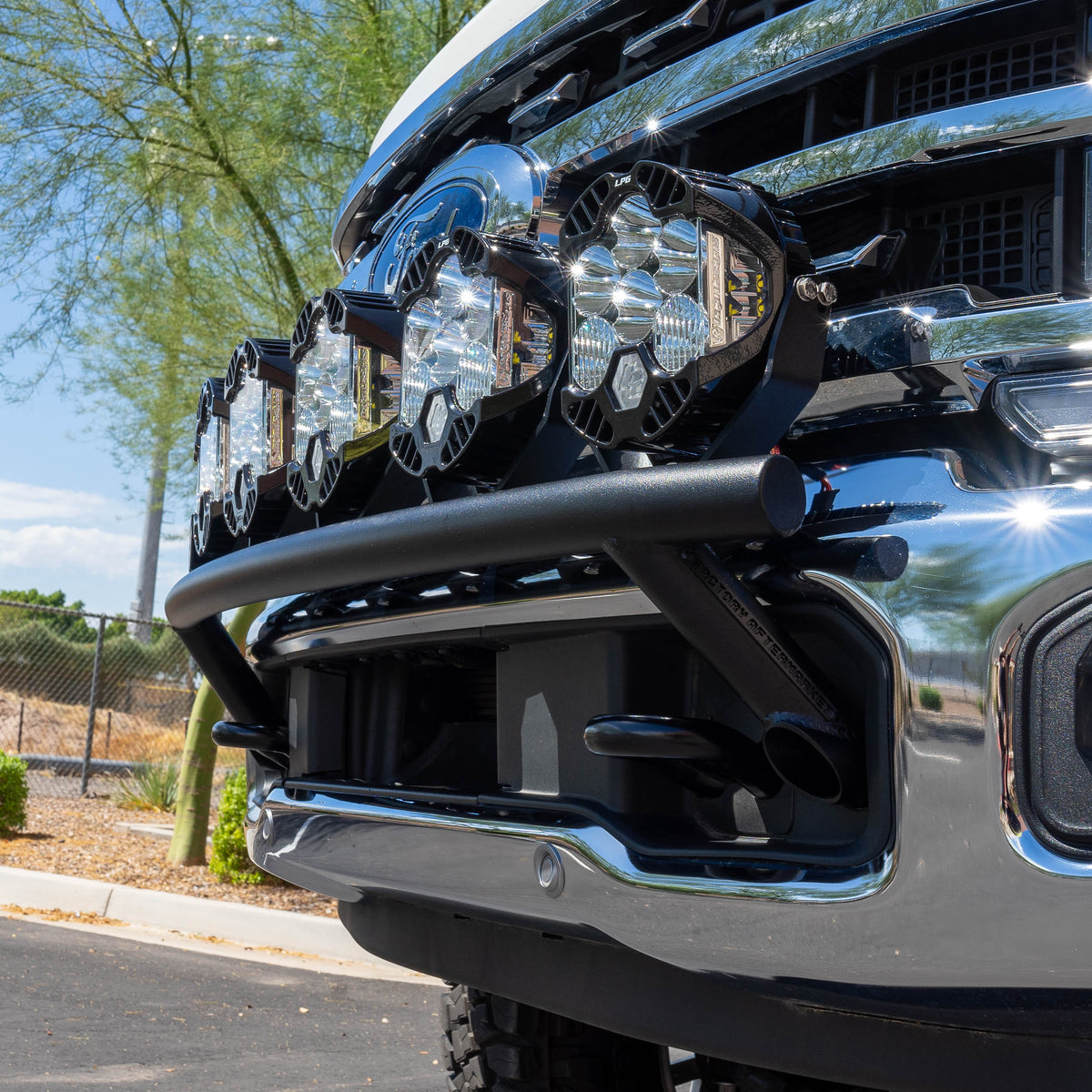 2017-2026 Ford Super Duty Light Mount "The Classic" Trophy Truck Style for 6 Round Lights