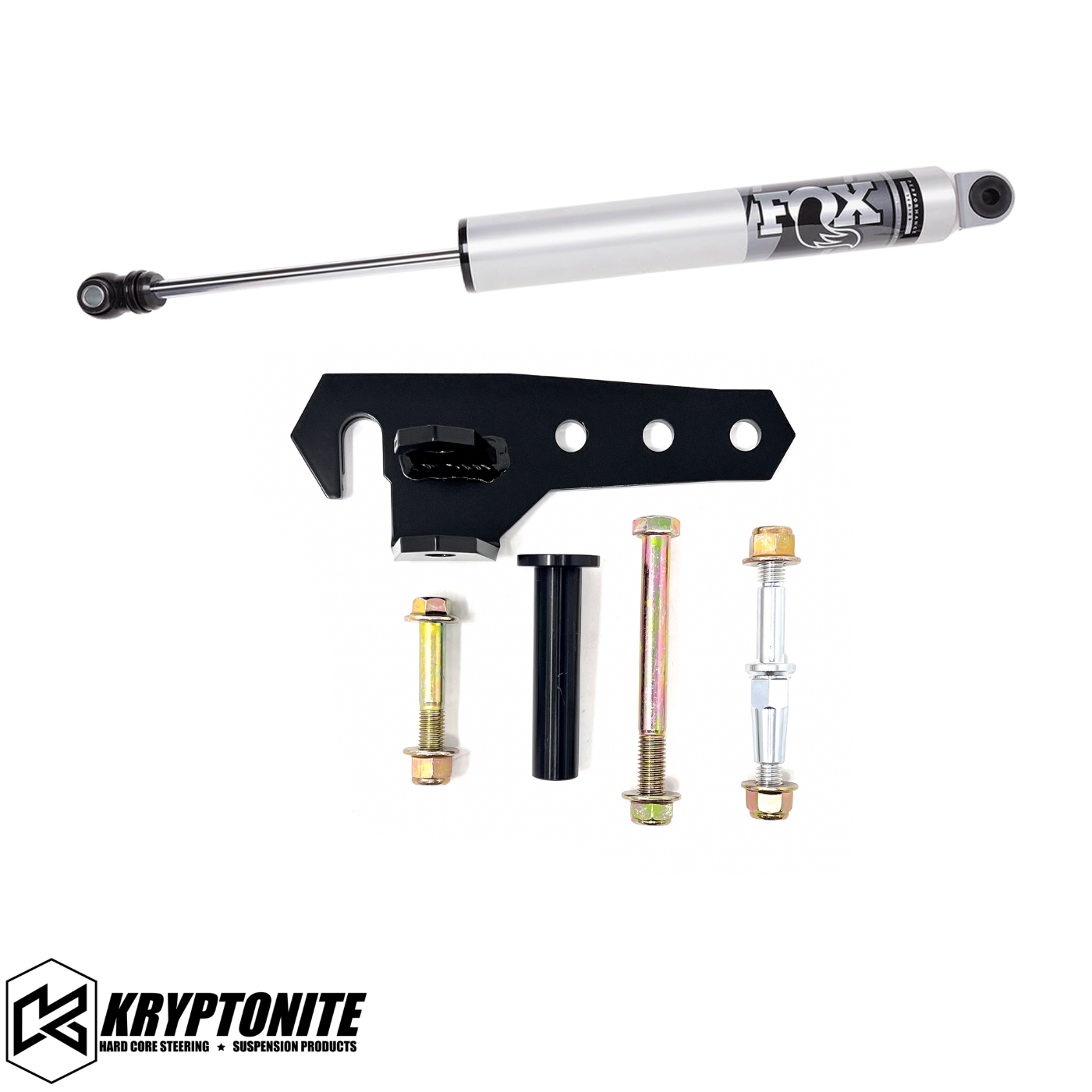 KRYPTONITE BOLT ON FOX STEERING STABILIZER BRACKET 2015-2025 Front View