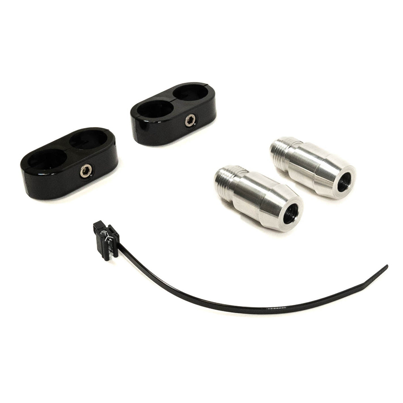 '08-21 200 Series Toyota Land Cruiser SDHQ Built Secondary Air Pump Intake Relocation Kit display of included parts 