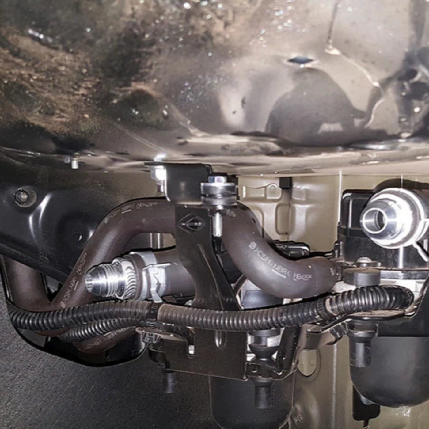 '08-21 Lexus LX570 SDHQ Built Secondary Air Pump Intake Relocation Kit installed 