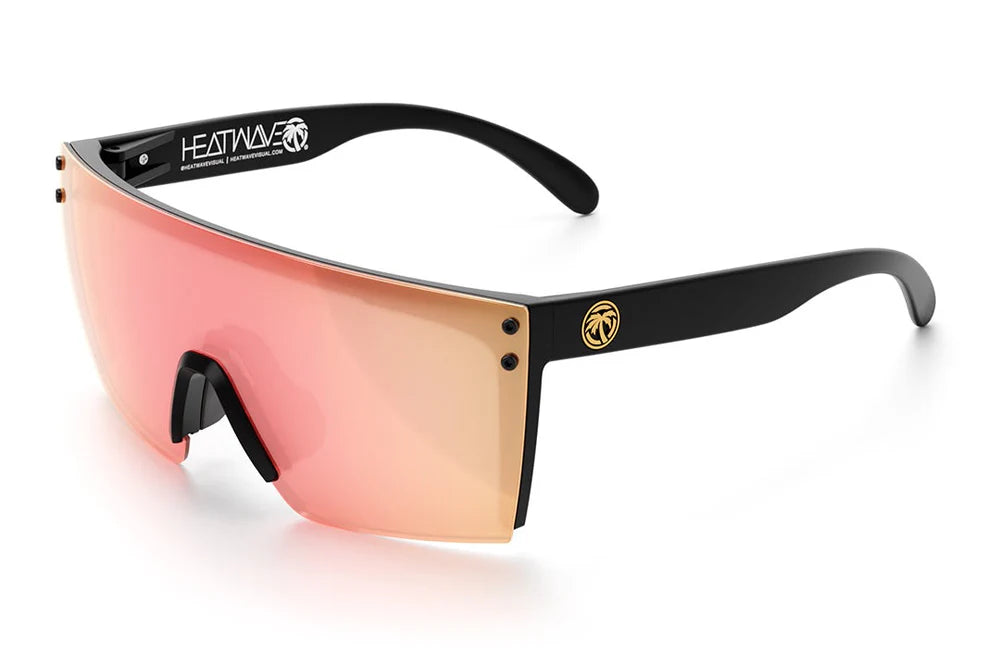 Lazer Face H2O | Black Frame - Rose Gold Lens Front View