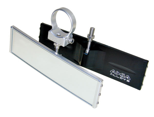 9″ Wide Panoramic Rearview Mirror – Post / Clamp Mount Front View