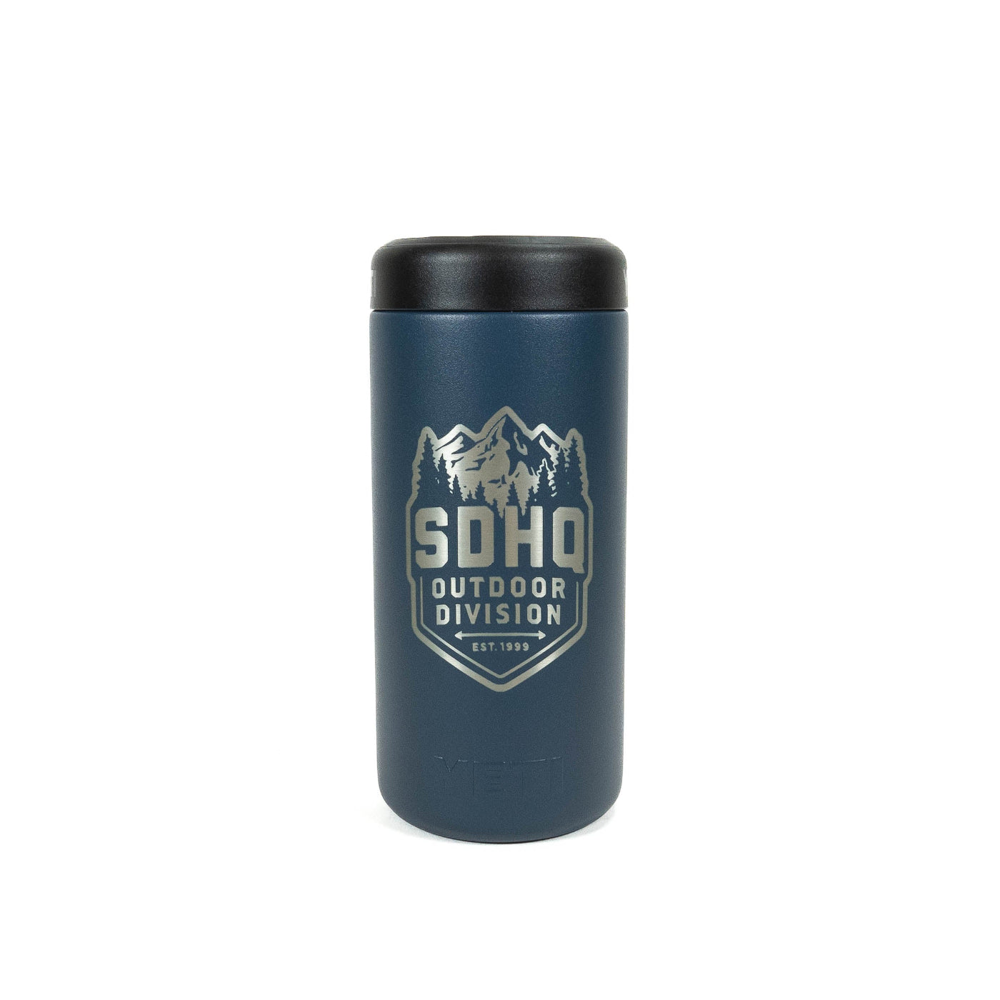 SDHQ Outdoor Division Yeti Rambler 12oz Colster Slim Can Cooler | Navy