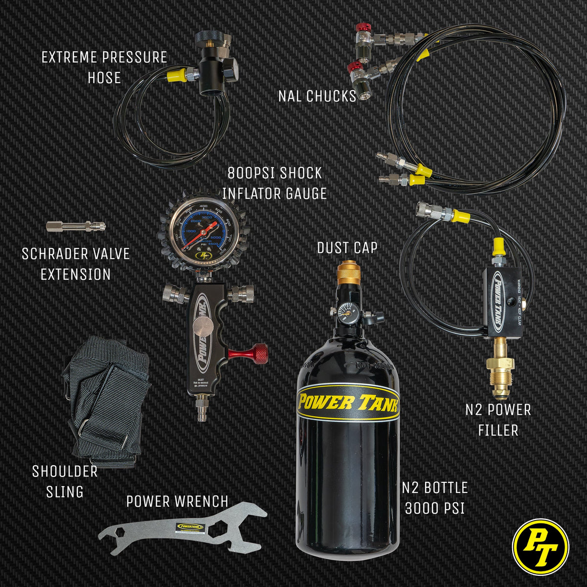 ORI Shock Boss™ V2 - 800 psi Dual Fill Strut Inflator - Portable Nitrogen Shock Tuning Kit