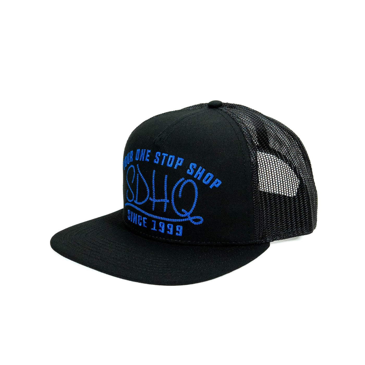 SDHQ One Stop Shop Trucker Hat | Blue Embroidery