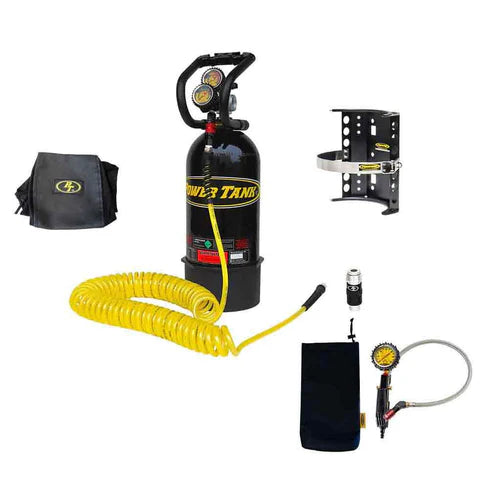 10 lb. Package B Power Tank | Gloss Black | HP250i Regulator | Comp2 Super Bracket