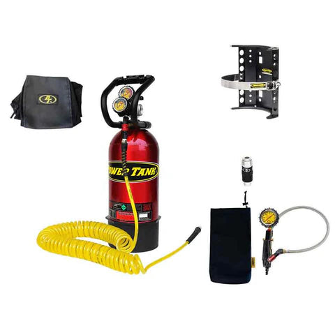 10 lb. Package B Power Tank | Candy Red | XP400 Regulator | COMP2 Super Bracket