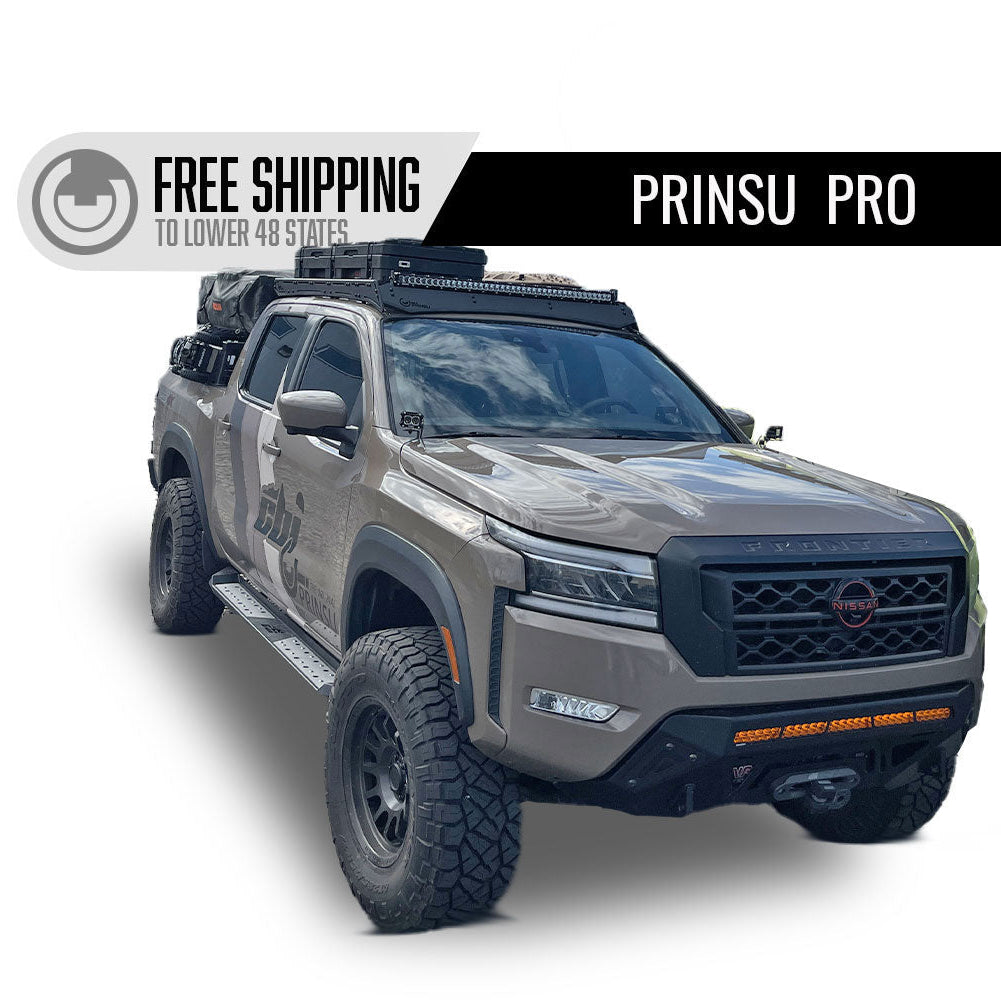 Prinsu Pro Nissan Frontier Roof Rack | 2022-Current Front View