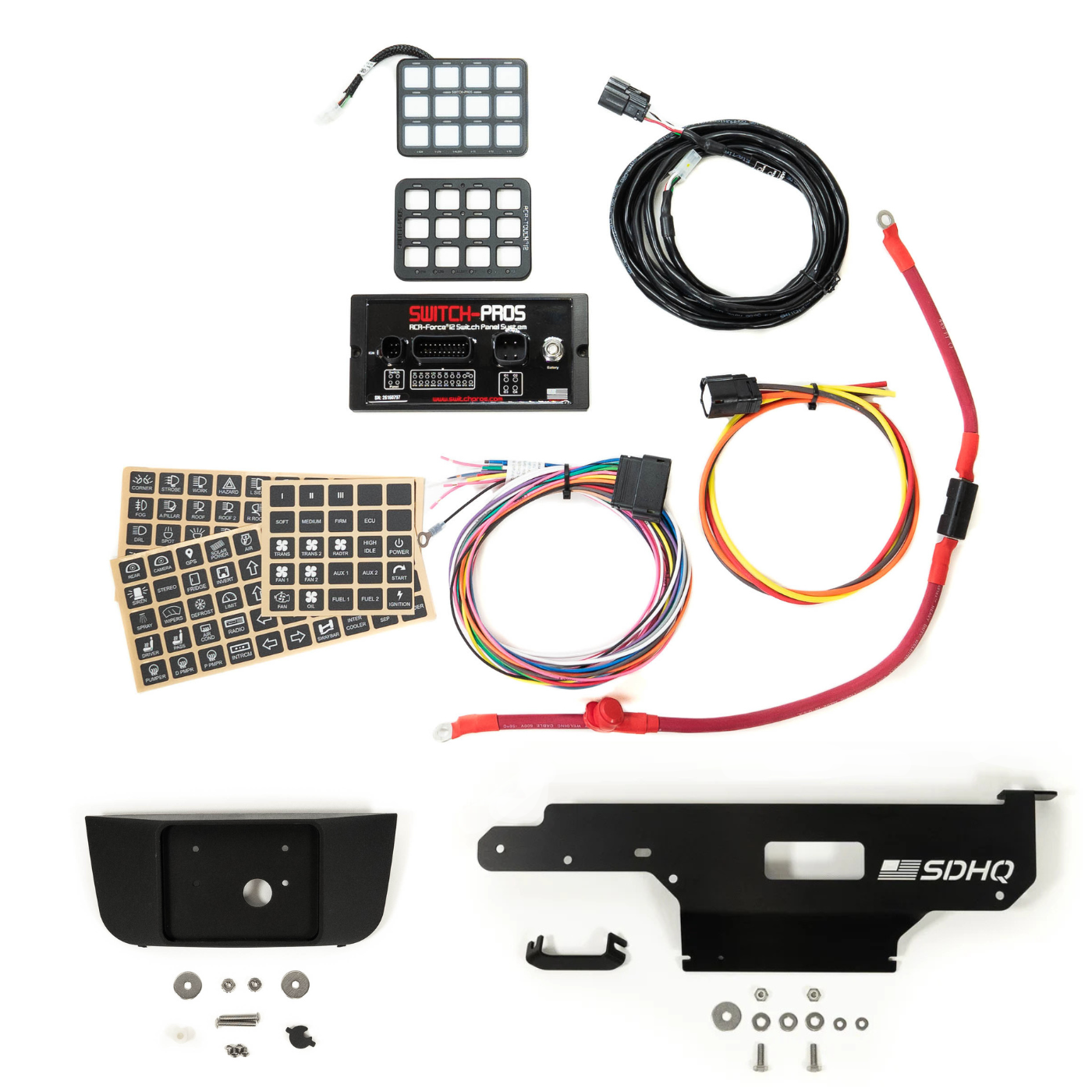 2021-2026 Ford F150 Raptor Complete Switch Pros Kit - Sunglass Conversion Keypad Mount