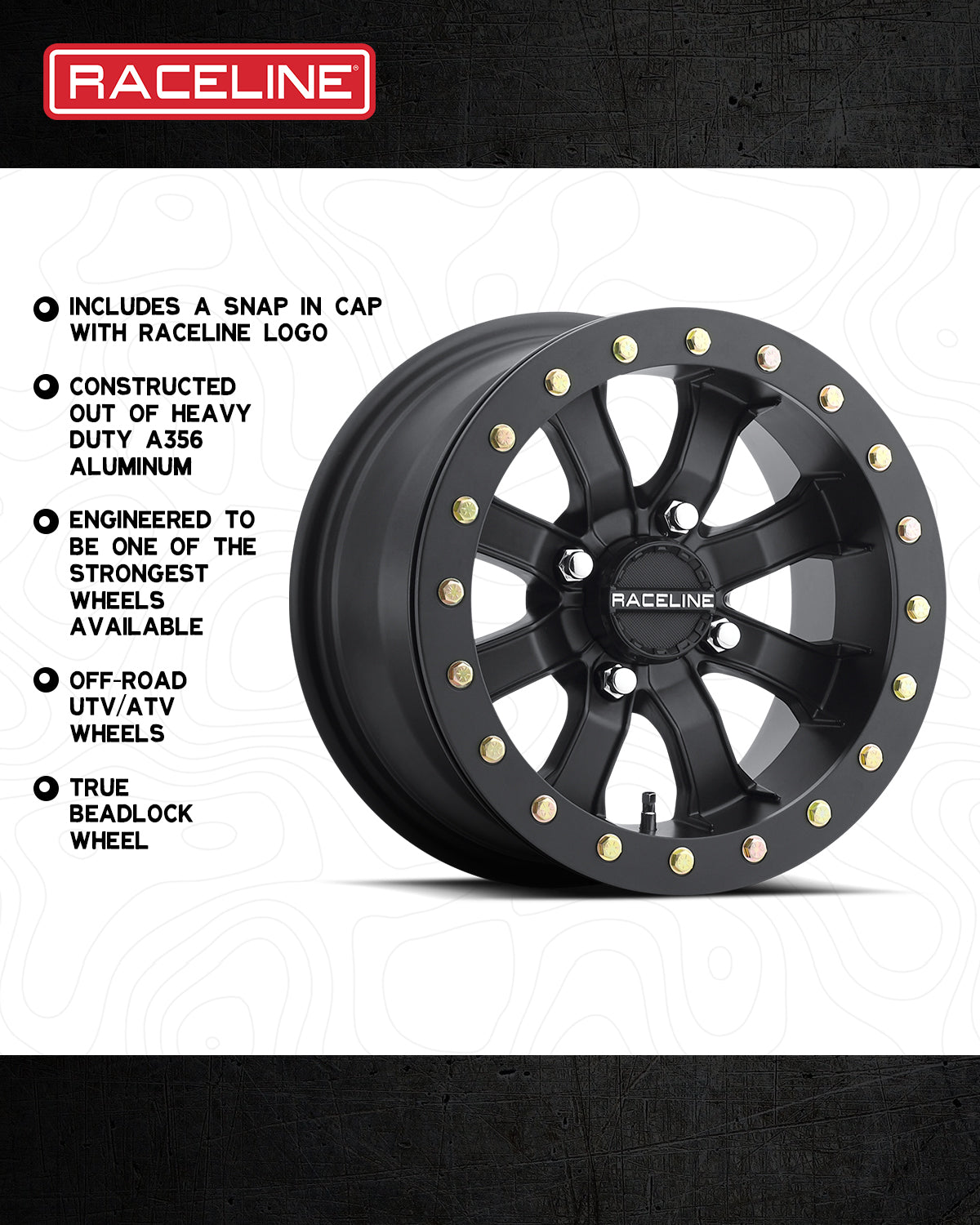 Raceline A71B Black Mamba Beadlock